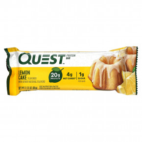 Quest Nutrition, протеиновый батончик, вкус лимонного пирога, 12 батончиков, 60 г (2,12 унции) каждый в Москве - eco-herb.ru | фото