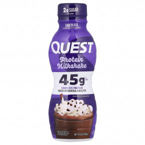 Quest Nutrition, Протеиновый молочный коктейль, шоколад, 4 флакона по 414 мл (14 жидк. Унций) в Москве - eco-herb.ru | фото