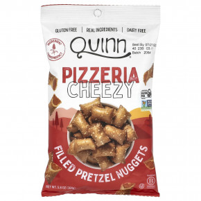 Quinn Snacks, Наггетсы с кренделями с начинкой, пиццерия с сыром, 164 г (5,8 унции) - описание