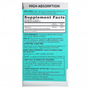 Qunol, магний, 120 капсул (210 мг в 1 капсуле) в Москве - eco-herb.ru | фото