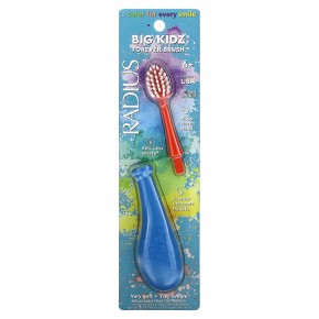 RADIUS, Big Kidz Forever Brush, 6+, очень мягкая, 1 ручка для зубной щетки + 1 сменная насадка в Москве - eco-herb.ru | фото