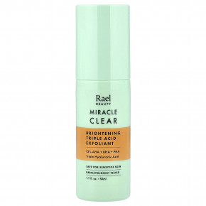Rael, Miracle Clear, осветляющий эксфолиант с тройными кислотами, без отдушки, 50 мл (1,7 жидк. унции) - описание | фото