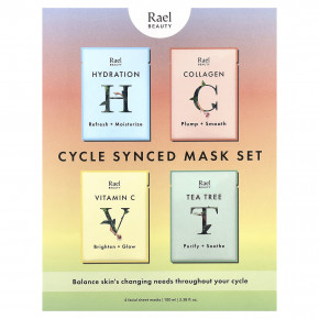 Rael, набор масок для ухода за кожей, 4 шт., по 25 мл (0,84 жидк. унции) в Москве - eco-herb.ru | фото