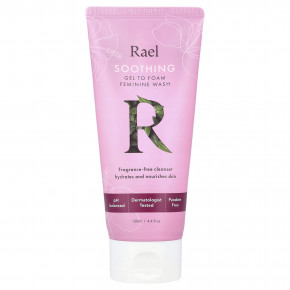 Rael, Soothing Gel To Foam Feminine Wash, без отдушек, 130 мл (4,4 жидк. унц.) - описание | фото