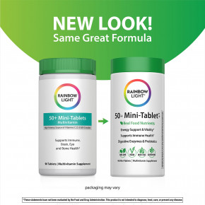 Rainbow Light, 50+ Mini Tablet ™ +, 90 мини-таблеток в Москве - eco-herb.ru | фото