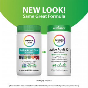 Rainbow Light, Active Adult 50+™, с коэнзимом Q10+, 90 таблеток в Москве - eco-herb.ru | изображение Rainbow Light, Active Adult 50+™, с коэнзимом Q10+, 90 таблеток в Москве - eco-herb.ru | фото