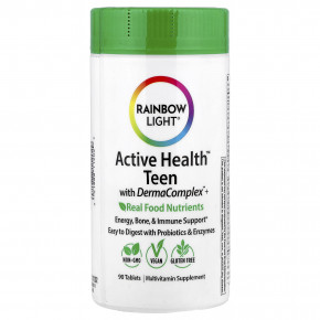 Rainbow Light, Active Health™ для подростков с DermaComplex™+, 90 таблеток - описание | фото