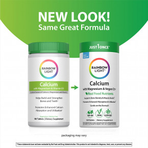 Rainbow Light, кальций с магнием и веганским витамином D3+, 180 таблеток в Москве - eco-herb.ru | изображение Rainbow Light, кальций с магнием и веганским витамином D3+, 180 таблеток в Москве - eco-herb.ru | фото