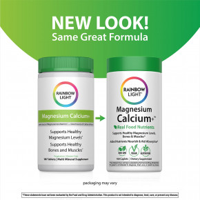 Rainbow Light, магний Calcium+™, 180 капсул в Москве - eco-herb.ru | фото
