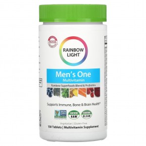 Rainbow Light, Men's One, мультивитамины для мужчин, 150 таблеток в Москве - eco-herb.ru | фото