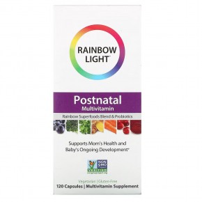 Rainbow Light, Мультивитамины для послеродового периода, 120 капсул в Москве - eco-herb.ru | фото