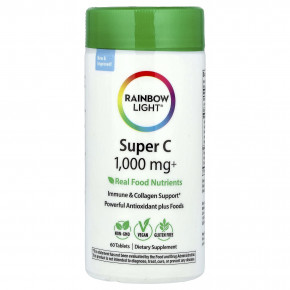 Rainbow Light, Super C, 60 таблеток в Москве - eco-herb.ru | фото