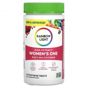 Rainbow Light, Women's One Daily, витамины для женщины, 150 таблеток в Москве - eco-herb.ru | фото