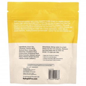 RAPIDFIRE, Slim Tea, лимон, 14 пакетиков в виде пирамиды, 24,64 г (0,87 унции) в Москве - eco-herb.ru | фото