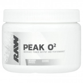 Raw Nutrition, Essentials, Peak O2, без добавок, 62,4 г (2,2 унции) - описание | фото