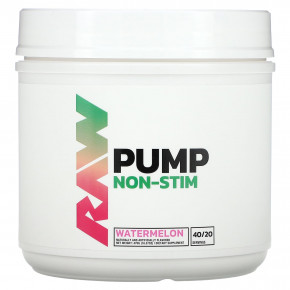 Raw Nutrition, Pump, без стимуляторов, со вкусом арбуза, 470 г (16,57 унции) - описание