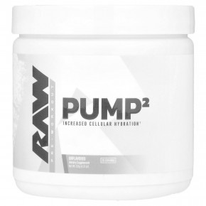 Raw Nutrition, Pump 2, предтренировочный комплекс, без добавок, 124 г (4,37 унции) - описание | фото