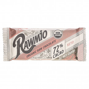 Rawmio, Essential Bar, органический необработанный шоколад, 72% какао, кето, 30 г (1,1 унции) (Товар снят с продажи) в Москве - eco-herb.ru | фото