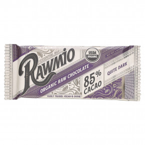 Rawmio, Essential Bar, органический необработанный шоколад, 85% какао, довольно темный, 30 г (1,1 унции) - описание