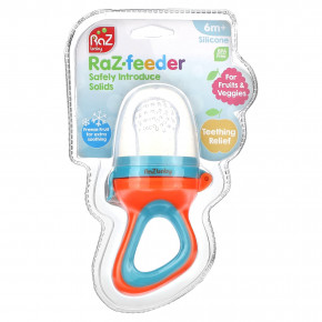 RaZbaby, Raz-Feeder, от 6 месяцев, красный и синий, 1 шт. - описание