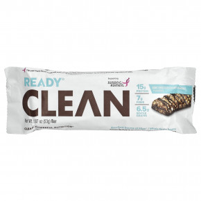 Ready, Clean Protein Bar, темный шоколад, кокос и миндаль, 12 батончиков, 53 г (1,87 унции) в Москве - eco-herb.ru | фото