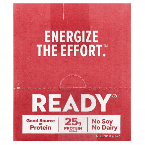 Ready, Протеиновые шарики, барбекю, 6 пакетиков по 80 г (2,82 унции) в Москве - eco-herb.ru | фото