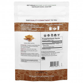 Real Mushrooms, Cordyceps-M™, порошок из экстракта органического гриба, 150 г (5,29 унции) в Москве - eco-herb.ru | фото