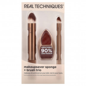 Real Techniques, Makeupsaver, спонж и кисть для макияжа, набор из 3 предметов в Москве - eco-herb.ru | изображение Real Techniques, Makeupsaver, спонж и кисть для макияжа, набор из 3 предметов в Москве - eco-herb.ru | фото