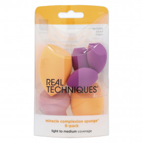 Real Techniques, Miracle Complexion Sponge®, 6 спонжей в Москве - eco-herb.ru | фото