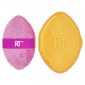 Real Techniques, Пуховик Miracle 2-in-1 с дорожным футляром, набор из 2 предметов - описание | фото