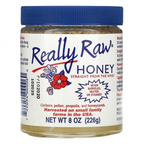 Really Raw Honey, Натуральный мед, 226 г (8 унций) в Москве - eco-herb.ru | фото