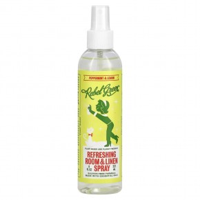 Rebel Green, Refreshing Room & Linen Spray, Peppermint & Lemon, 8 fl oz (237 ml) в Москве - eco-herb.ru | фото