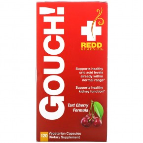 Redd Remedies, Gouch!, вишня и кверцетин, 120 веганских капсул в Москве - eco-herb.ru | фото