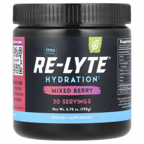 Redmond, Re-Lyte® Hydration, ягодное ассорти, 190 г (6,70 унции) - описание | фото