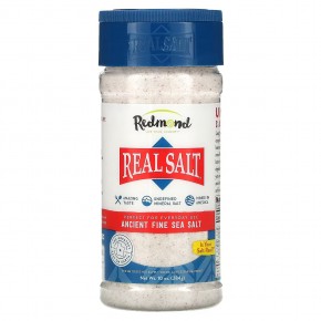 Redmond Trading Company, Real Salt, древняя мелкая морская соль, 284 г (10 унций) в Москве - eco-herb.ru | фото