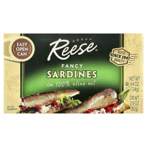 Reese, сардины, в 100% оливковом масле, 124 г (4,4 унции) в Москве - eco-herb.ru | изображение Reese, сардины, в 100% оливковом масле, 124 г (4,4 унции) в Москве - eco-herb.ru | фото