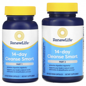 Renew Life, Advanced Cleanse Smart, 2 флакона, по 60 растительных капсул в каждом в Москве - eco-herb.ru | фото