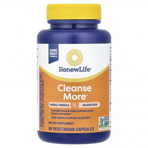 Renew Life, Cleanse More ™, 60 вегетарианских капсул - описание