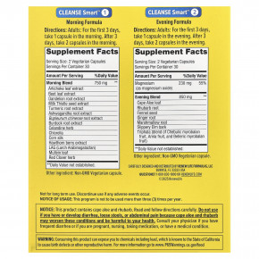 Renew Life, Cleanse Smart™, средство для полного очищения организма, 2 флакона, 60 вегетарианских капсул в Москве - eco-herb.ru | фото