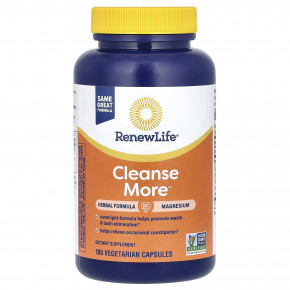 Renew Life, CleanseMore, 100 вегетарианских капсул - описание