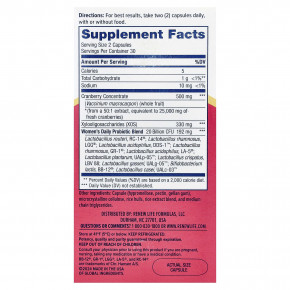 Renew Life, ежедневная добавка для женщин с клюквой, 60 вегетарианских капсул в Москве - eco-herb.ru | фото