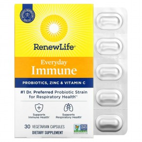 Renew Life, Ulitimate Flora™, пробиотик для ухода за иммунитетом, 30 веганских капсул - описание | фото