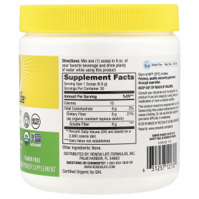 Renew Life, полностью чистая органическая пребиотическая клетчатка, без ароматизаторов, 198 г (7 унций) в Москве - eco-herb.ru | фото