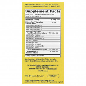 Renew Life, пробиотик Extra Care Ultimate Flora™, 30 млрд КОЕ, 30 веганских капсул с отсроченным высвобождением в Москве - eco-herb.ru | фото