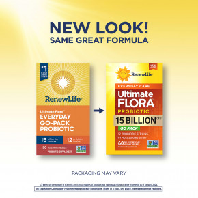Renew Life, Ultimate Flora ™, пробиотик для повседневного ухода, 15 млрд КОЕ, 60 веганских капсул с отсроченным высвобождением в Москве - eco-herb.ru | фото