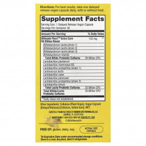 Renew Life, Ultimate Flora™, пробиотик, 50 млрд КОЕ, 30 веганских капсул с отсроченным высвобождением в Москве - eco-herb.ru | фото