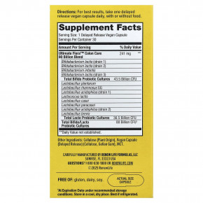 Renew Life, Ultimate Flora™, пробиотик для здоровья кишечника, 30 веганских капсул с отсроченным высвобождением в Москве - eco-herb.ru | фото