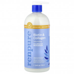 Renpure, кондиционер для придания объема, биотин и коллаген, 710 мл (24 жидк. унции) - описание | фото