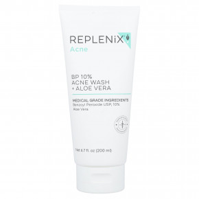 Replenix, Acne, 10% средство для умывания против акне BP + алоэ вера, 200 мл (6,7 жидк. унции) в Москве - eco-herb.ru | фото