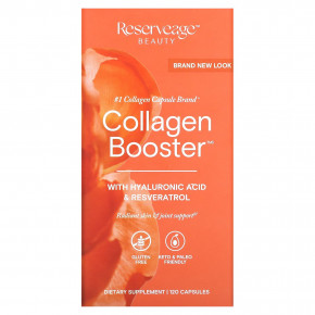 Reserveage Beauty, Collagen Booster с гиалуроновой кислотой и ресвератролом, 120 капсул в Москве - eco-herb.ru | фото